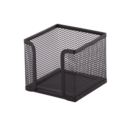 POJEMNIK NA KOSTKĘ BIUROWĄ 95X95X80 D.RECT CZARNY METALOWA SIATKA