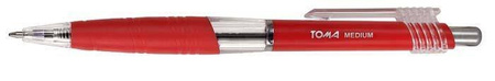 Długopis automatyczny TOMA MEDIUM TO-038 2 2 czerwony 1.0