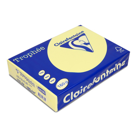 PAPIER KSERO KOLOR A4 TROPHEE KANARKOWY 160G 250 ARK