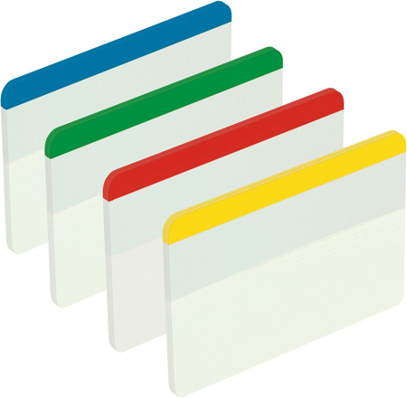 ZAKŁADKI INDEKSUJĄCE FOLIOWE 50,8X38,1MM 3M POST-IT® DO ARCHIWIZACJI 686-F1 MIX*4 4*6SZT