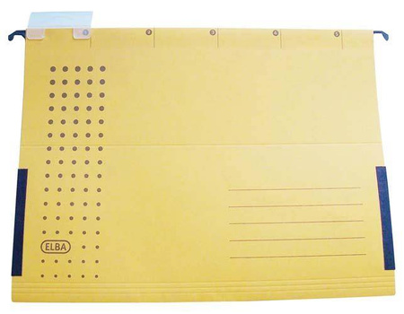 TECZKA ZAWIESZKOWA A4 ELBA 100552103 ŻÓŁTA Z KARTONU 240 G/M²