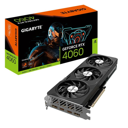 GIGABYTE KARTA GRAFICZNA GEFORCE RTX 4060 GAMING OC 8G GDDR6 128BIT 2DP/2HDMI