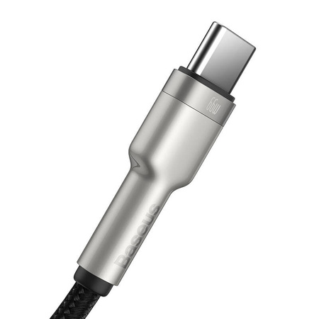 KABEL USB DO USB-C BASEUS CAFULE, 66W, 0.25M (CZARNY)