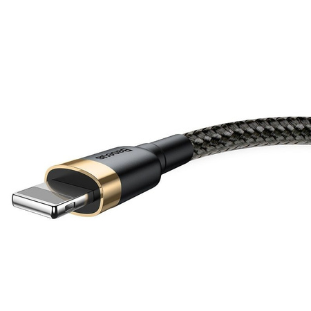 KABEL USB LIGHTNING  BASEUS CAFULE 2.4A 1M (ZŁOTO-CZARNY)