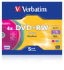 PŁYTA DVD+RW 4,7GB 4X VERBATIM DATALIFE PLUS 43297 SLIM 5 SZT.