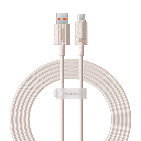 KABEL SZYBKO ŁADUJĄCY BASEUS USB DO USB-C HABITAT SERIES 100W, 2M (RÓŻOWY)
