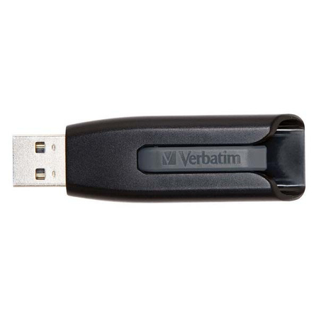 VERBATIM USB FLASH DISK, USB 3.0, 16GB, V3, STORE N GO, CZARNY, 49172, USB A, Z WYSUWANYM ZŁĄCZEM