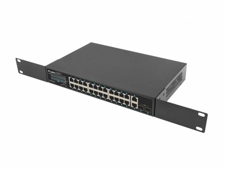 LANBERG SWITCH 24X1GB POE+ 2XGB 2X RACK 19'' GIGABIT ETHERNET 250W