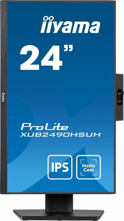 IIYAMA MONITOR 24 CALE XUB2490HSUH-B1 IPS,FHD,CAM,MIC,HDMI,DP,3XUSB(3.2), 100HZ,250CD,4MS,ADAPTIVE SYNC,FLICKERFREE,2X2W,WINDOWS HELLO
