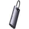 HUB 8W1 BASEUS STARJOY METAL GLAM SERIES, USB-C DO HDMI + 3 X USB 3.0 + USB-C PD + RJ45 + SD/TF