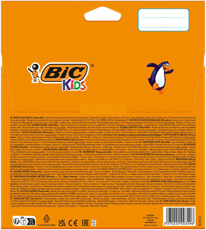 KREDKI OŁÓWKOWE BIC KIDS AQUACOULEUR 8575635 MIX*24