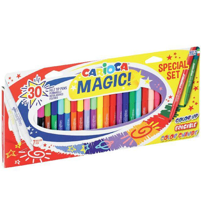 FLAMASTRY WYMAZYWALNE CARIOCA 43183 MAGIC! 160-2271 MIX*30SZT