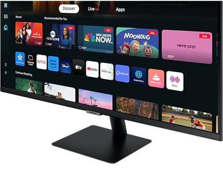 SAMSUNG MONITOR 32 CALE SMART M70D VA 3840X2160 UHD 16:9 2XHDMI 3XUSB 2.0 1XUSB-C (65W) 4MS 60HZ WIFI/BT GŁOŚNIKI PŁASKI 2YD2D