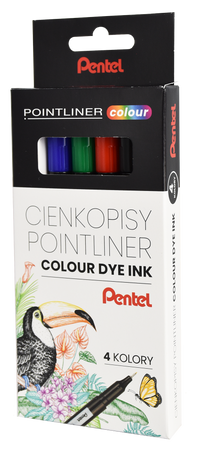 CIENKOPIS PENTEL POINTLINER S40-ST4PL 4 KOLORY 0.4 MM 4 SZT.