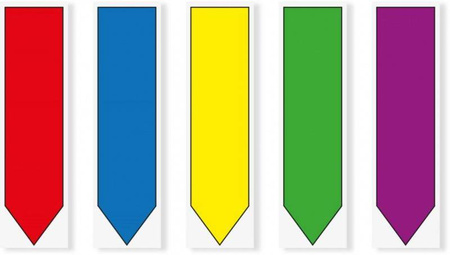 ZAKŁADKI INDEKSUJĄCE FOLIOWE 11,9X43,2MM 3M POST-IT® 684-ARR1 MIX*5 5*20SZT