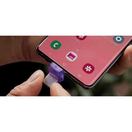 KINGSTON USB FLASH DISK OTG, USB 3.0, 128GB, DATA TRAVELER MICRODUO3 G2, SREBRNO-FIOLETOWY, DTDUO3CG3/128GB, USB A / USB C