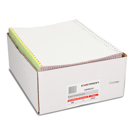 PAPIER SAMOKOPIUJĄCY 240 6'' EMERSON NADRUK ORYGINAŁ/KOPIA KOLOROWE KOPIE 1+3 900 SKŁADEK