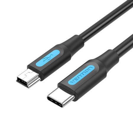 KABEL USB-C 2.0 DO MINI-B VENTION COWBF 2A 1M CZARNY