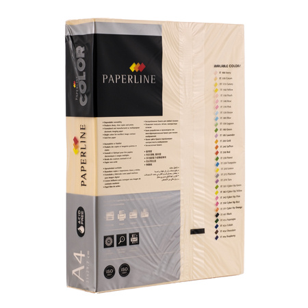 PAPIER KSERO KOLOR A4 PAPERLINE KOŚĆ SŁONIOWA 80G 500 ARK