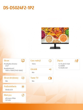 HIKVISION MONITOR DS-D5024F2-1P2