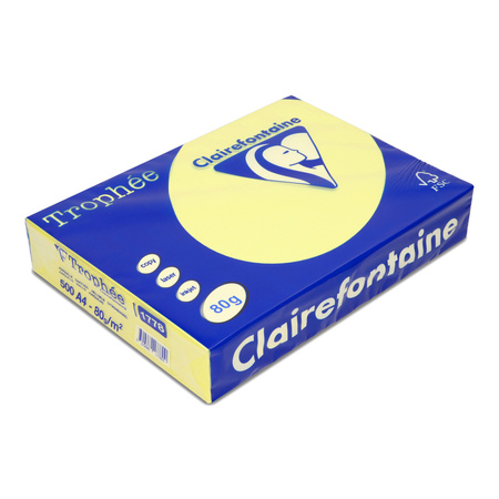 PAPIER KSERO KOLOR A4 TROPHEE ŻÓŁTY 80G 500 ARK