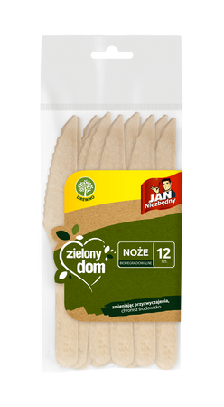 NOŻE JAN NIEZBĘDNY ZIELONY DOM 8571049546 DREWNIANE 12 SZT