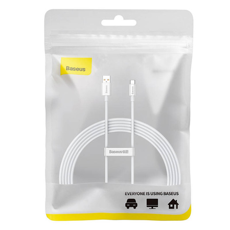 KABEL USB DO USB-C BASEUS SUPERIOR 100W 2M (BIAŁY)