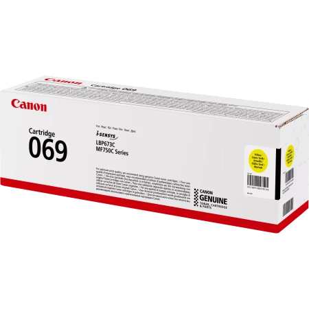 CANON ORYGINALNY TONER 069Y, YELLOW, 1900S, 5091C002, CANON MF752CDW, 754CDW, LBP673CDW, O