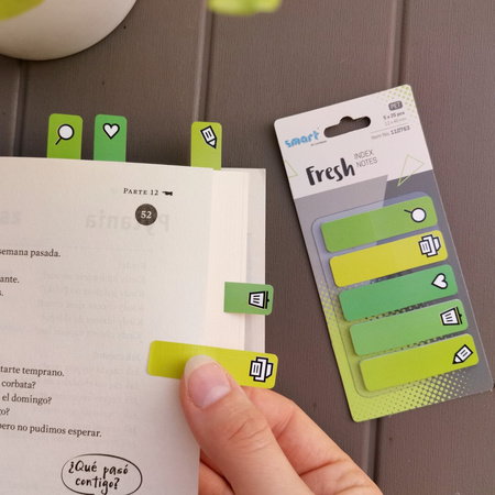 ZAKŁADKI INDEKSUJĄCE FOLIOWE 12X45MM SMART PET FRESH OFFICE 5X25SZT