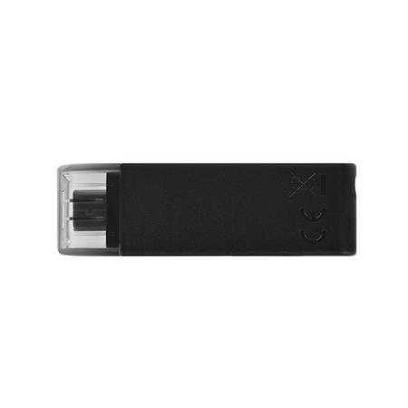 KINGSTON USB FLASH DISK, USB 3.0, 128GB, DATATRAVELER 70, CZARNY, DT70/128GB, USB C