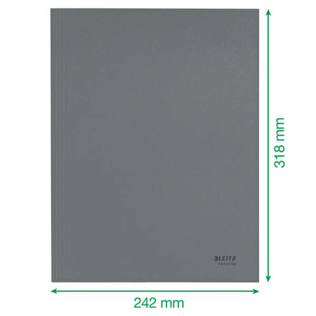 TECZKA A4 LEITZ RECYCLE 39060015 ŻÓŁTY KARTON 430 G/M²