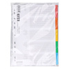 PRZEKŁADKI A4 OFFICE PRODUCTS MIX KOLORÓW KARTON 170G/M² 5KART