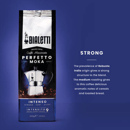 KAWA MIELONA BIALETTI PERFETTO MOKA INTENSO 250G