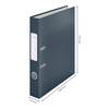 SEGREGATOR A4 LEITZ 180° COSY SOFT TOUCH 52 MM 10620089 AKSAMITNY SZARY
