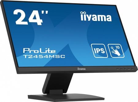 IIYAMA MONITOR 24 CALE T2454MSC-B2AG 10 PKT. POJ,IPS,HDMI,DP,FHD,300CD,4MS, 2X2W