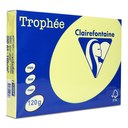PAPIER KSERO KOLOR A4 TROPHEE ŻÓŁTY 120G 250 ARK