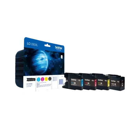 TUSZ ORYGINALNY BROTHER LC1280XLVALBP CMYK 2400BK/3*1200 CMY STRON