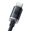 Kabel BASEUS Crystal Shine USB-A-USB-C 2m 100W (czarny)