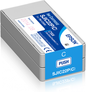 TUSZ ORYGINALNY EPSON SJIC22P C33S020602 CYAN 32,5 ML