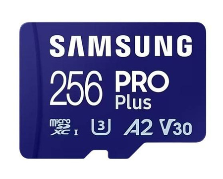 SAMSUNG KARTA PAMIĘCI MICROSD PRO+ MB-MD256SB/WW 256GB + CZYTNIK