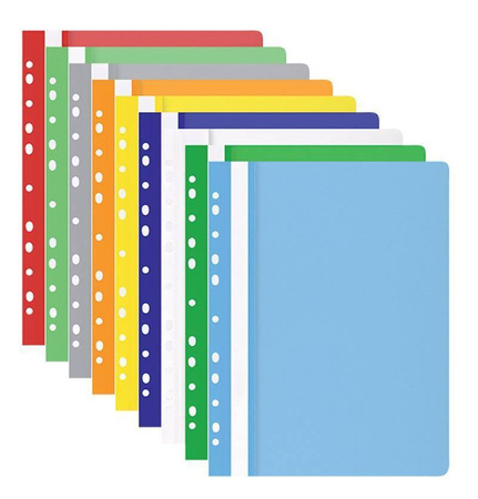 SKOROSZYT Z PERFORACJĄ A4 OFFICE PRODUCTS MIĘKKI JASNOZIELONY PP 100/170MIKR