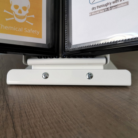 SYSTEM PREZENTACYJNY NA BIURKO Z 10 PANELAMI A4 LEVIATAN CZARNY