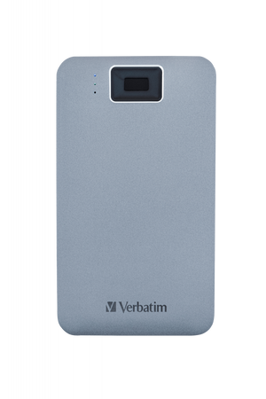VERBATIM ZEWNĘTRZNY DYSK TWARDY, EXECUTIVE FINGERPRINT SECURE HDD, 2.5", USB 3.0 (3.2 GEN 1), 2TB, 53653, SZARY, SZYFROWANY Z CZYT