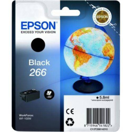 TUSZ ORYGINALNY EPSON T2661 C13T26614010 CZARNY 250 STRON