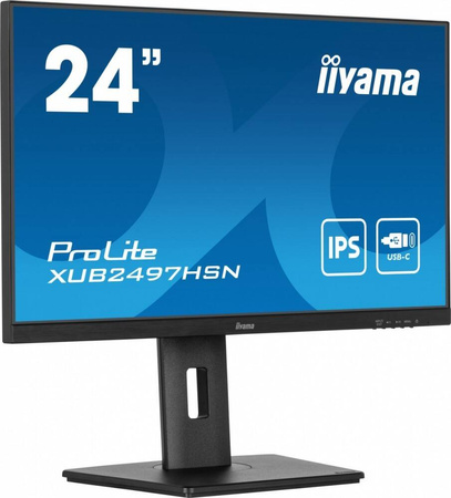 IIYAMA MONITOR 24 CALE XUB2497HSN-B1 IPS,USB-C DOCK,HDMI,DP