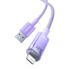 Kabel BASEUS Explorer USB-A-Lightning 1m (fioletowy)