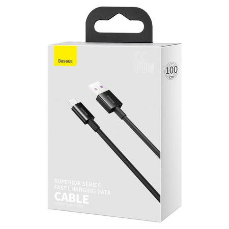 KABEL USB DO USB-C BASEUS SUPERIOR SERIES, 66W, 1M (CZARNY)
