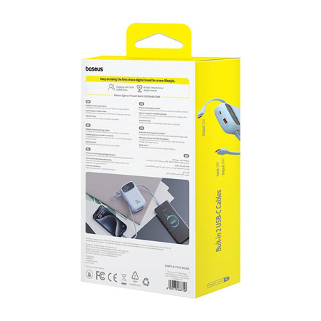 POWERBANK BASEUS QPOW 2 10000MAH 30W 2XUSB-C (NIEBIESKI)