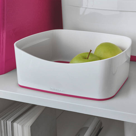 POJEMNIK DO PRZECHOWYWANIA 246X160X98MM LEITZ MYBOX WOW 52571023 RÓŻOWY