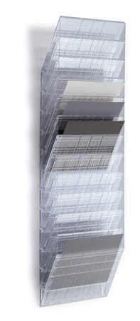 ZESTAW POJEMNIKÓW NA DOKUMENTY POZIOMY A4 DURABLE FLEXIBOXX 1709781400 PRZEZROCZYSTY 12SZT
